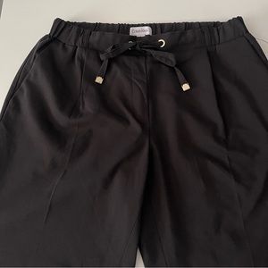 Cropped black Calvin Klein trousers